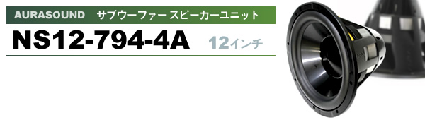 AURASOUND NS12-794-4A 12C` TuE[t@[ Xs[Jjbg